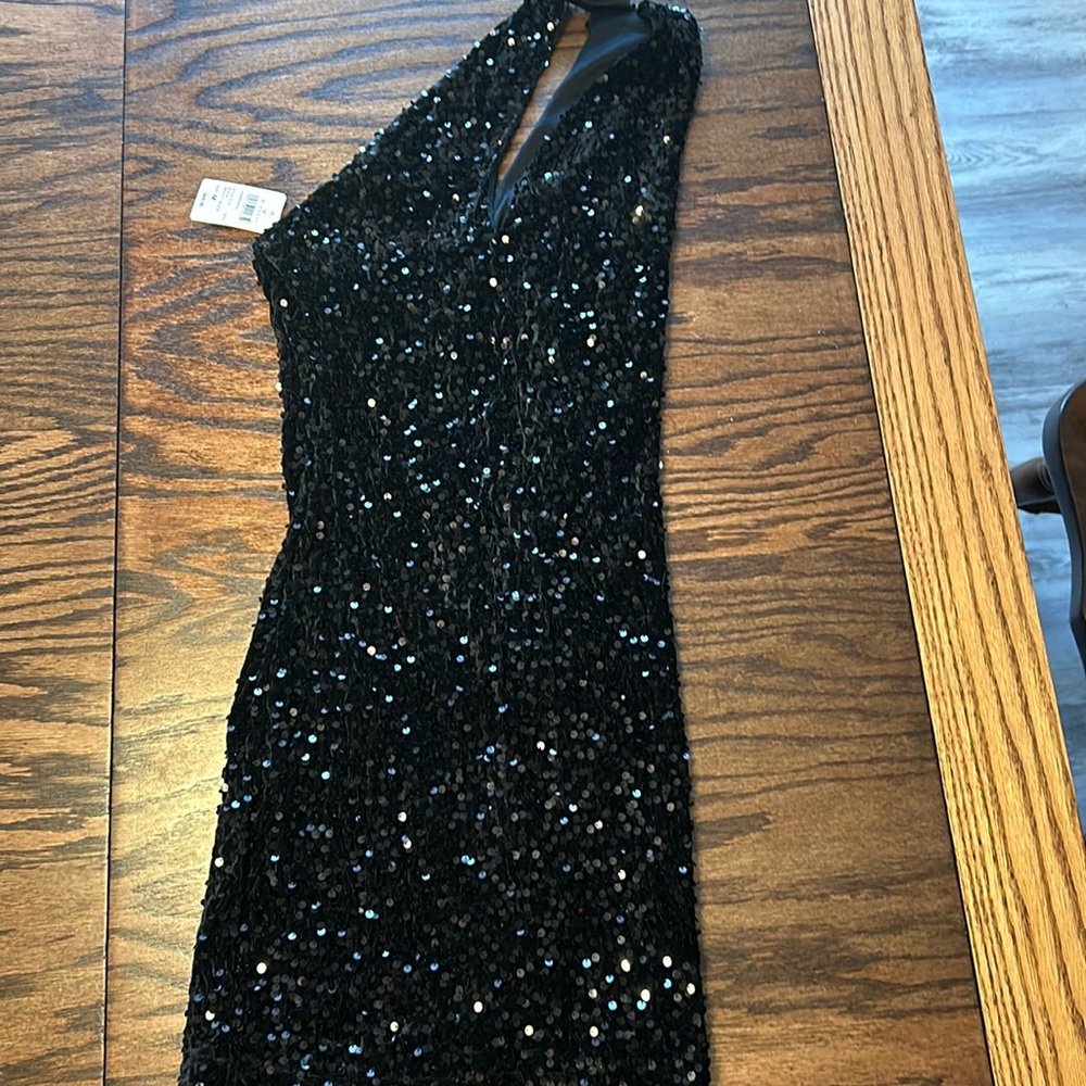 Black Windsor sequin dress, size: Medium